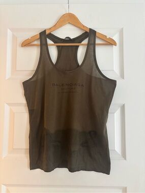 Balenciaga Racerback Tank Top